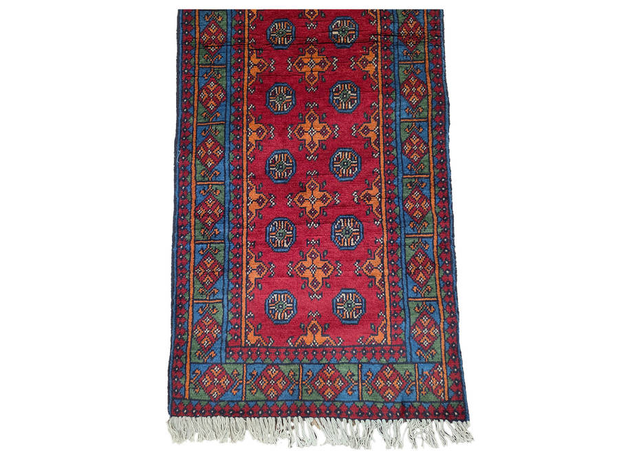 Afghan Kunduz Handmade Runner - 238 x 81 CM