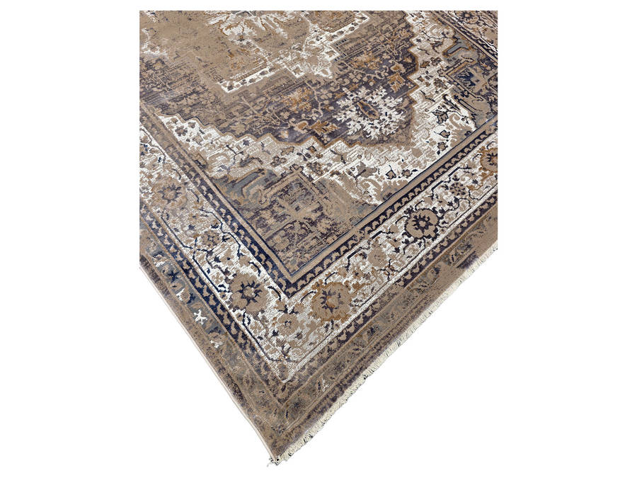 Vintage Style Machine Made Beige | Grey Carpet - 290 x 200 CM