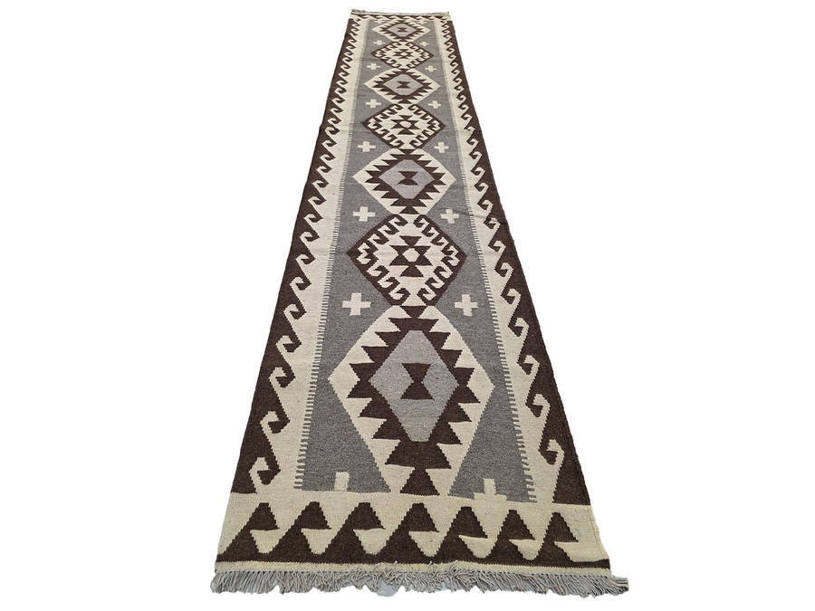 4 Meter Afghan Natural Kilim Runner 390 x 80 CM