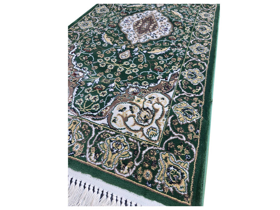 Beautiful Kashan Style 8 Meter Green Runner 800 x 80 CM