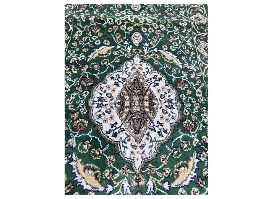 Beautiful Kashan Style 8 Meter Green Runner 800 x 80 CM
