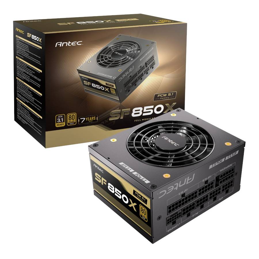 Antec SF850X 80PLUS Gold PCIe 5.1 ATX3.1 Modular Power Supply