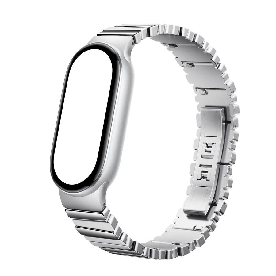Xiaomi Smart Band 10 Asymmetrical Metal Strap &#x2013; Silver