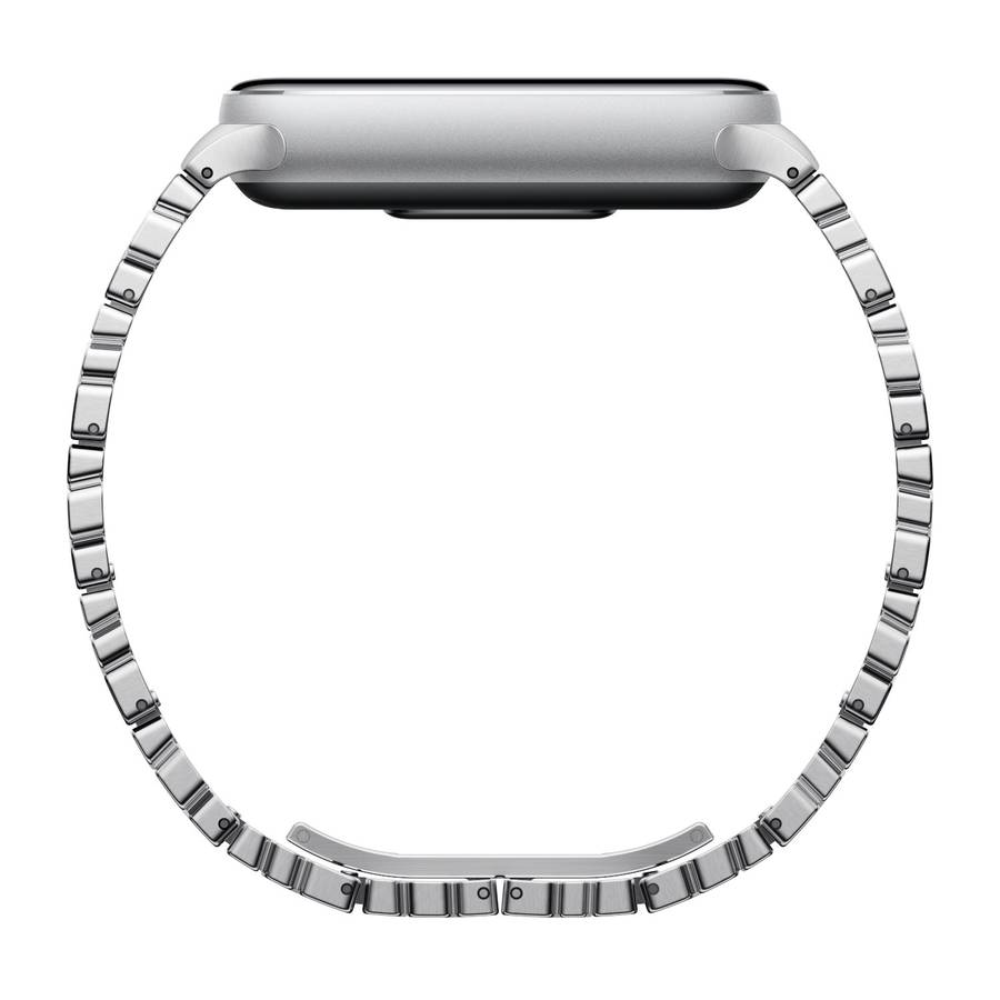 Xiaomi Smart Band 10 Asymmetrical Metal Strap &#x2013; Silver