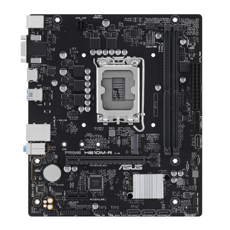 Asus PRIME H610M-R LGA1700 Micro ATX Motherboard