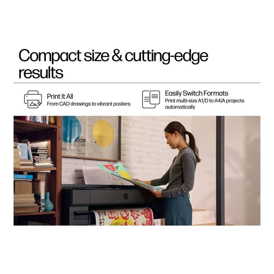HP DesignJet T870 24-inch Wi-Fi Large Format Colour Printer AM0X9A