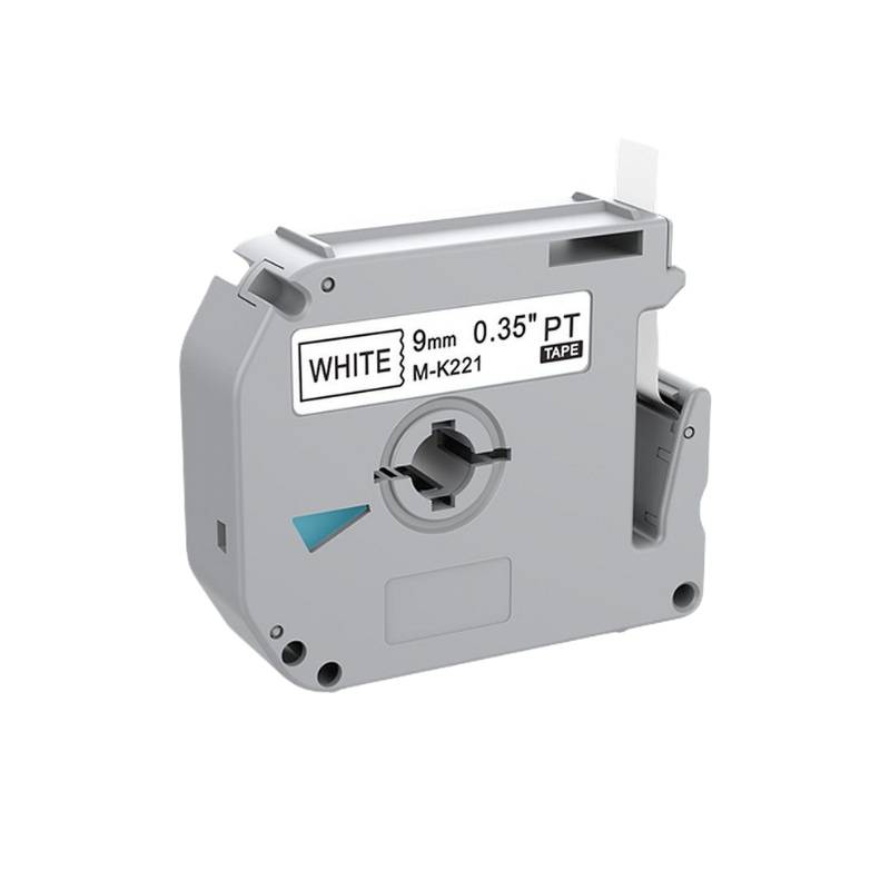 Compatible Brother MK221/MK221 Labelling Tape 9mm X 8m Length Black on White Tape Single