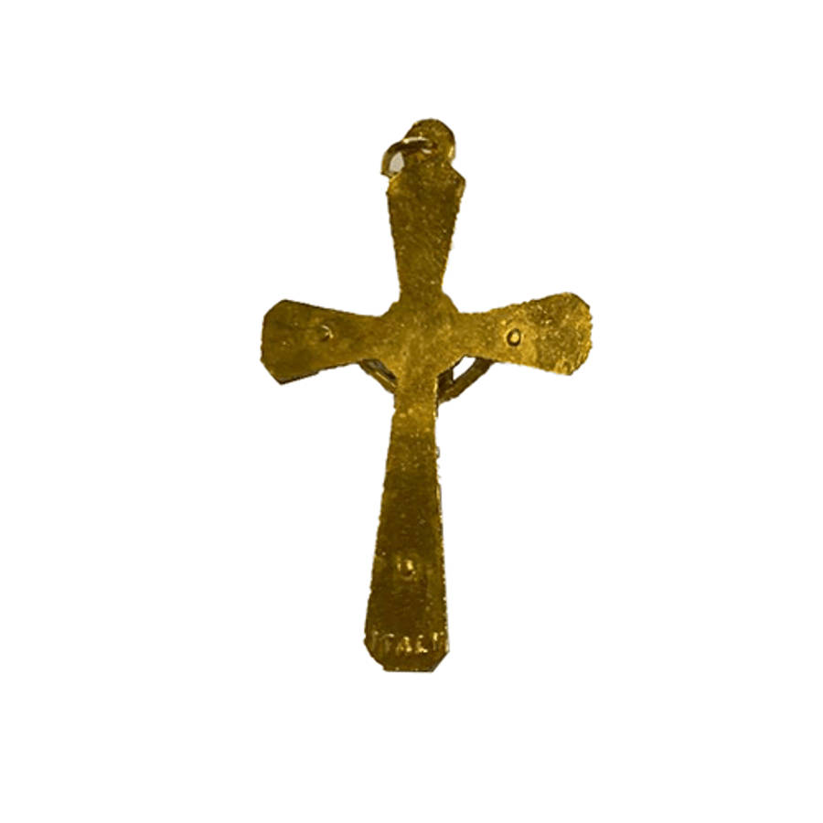 Ornate Crucifix Small Gilt Coloured