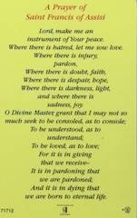 Catholic St Francis Holy  Card - 3.40g