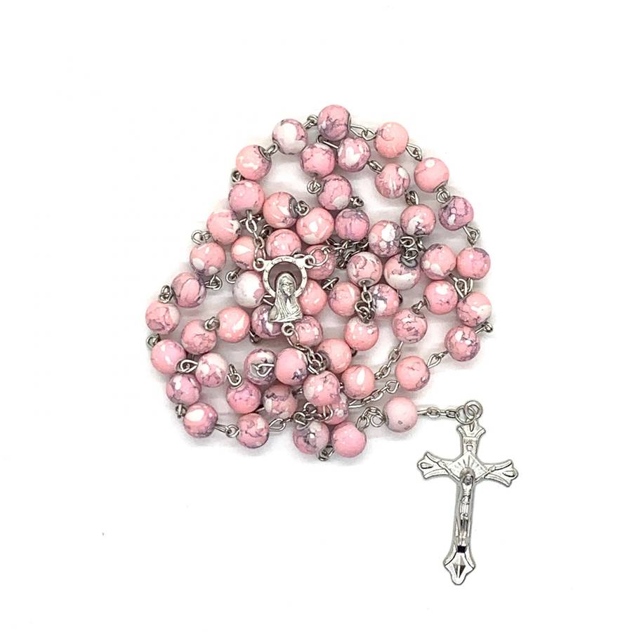Pink Stone like Rosary