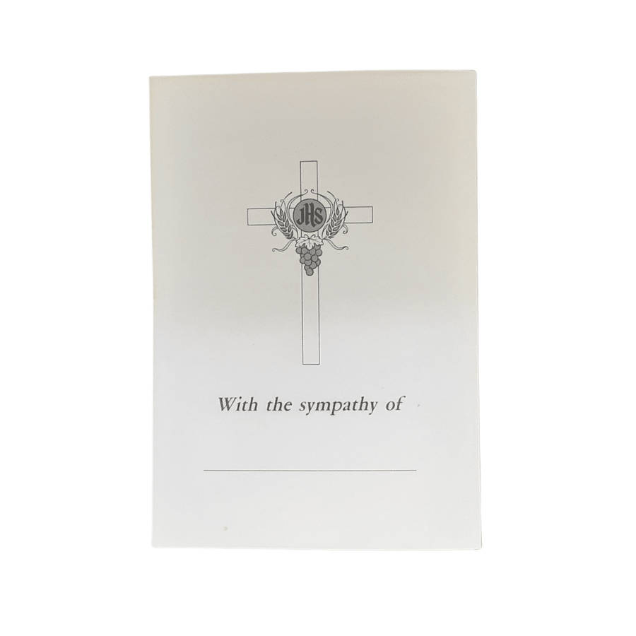 Sincere Sympathy Mass Card Saint Francis
