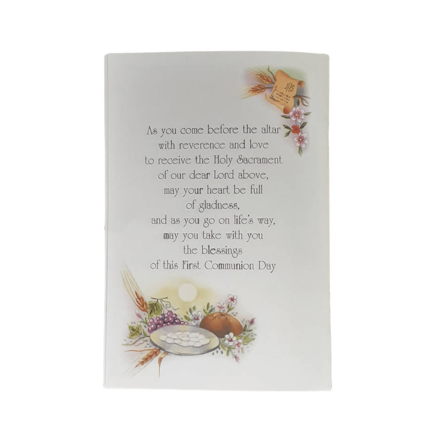 Girl's First Holy Communion Keepsake Card
