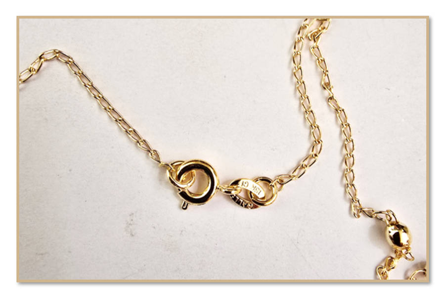 18kt gold Filled One Decade Necklace Rosary