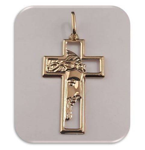 37mm 18kt Gold filled Ecce Homo Cross
