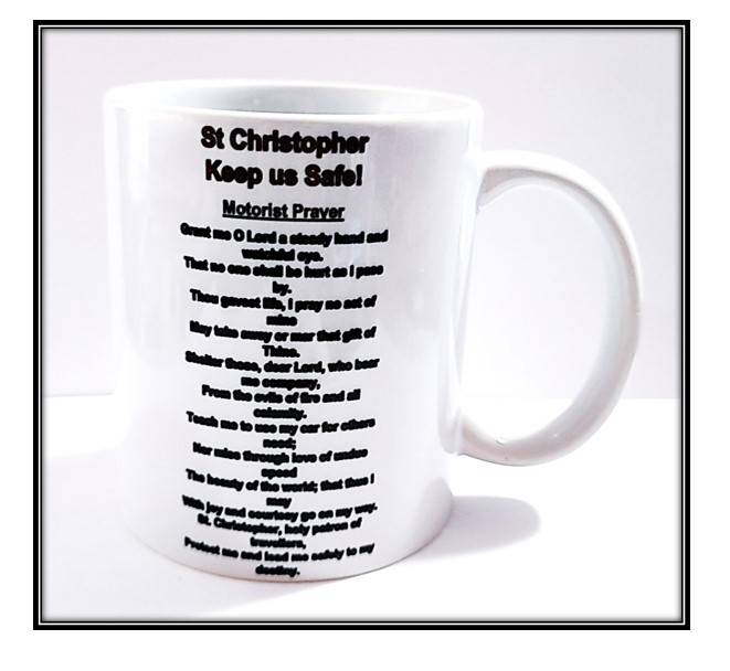 St Christopher Mug with Prayer