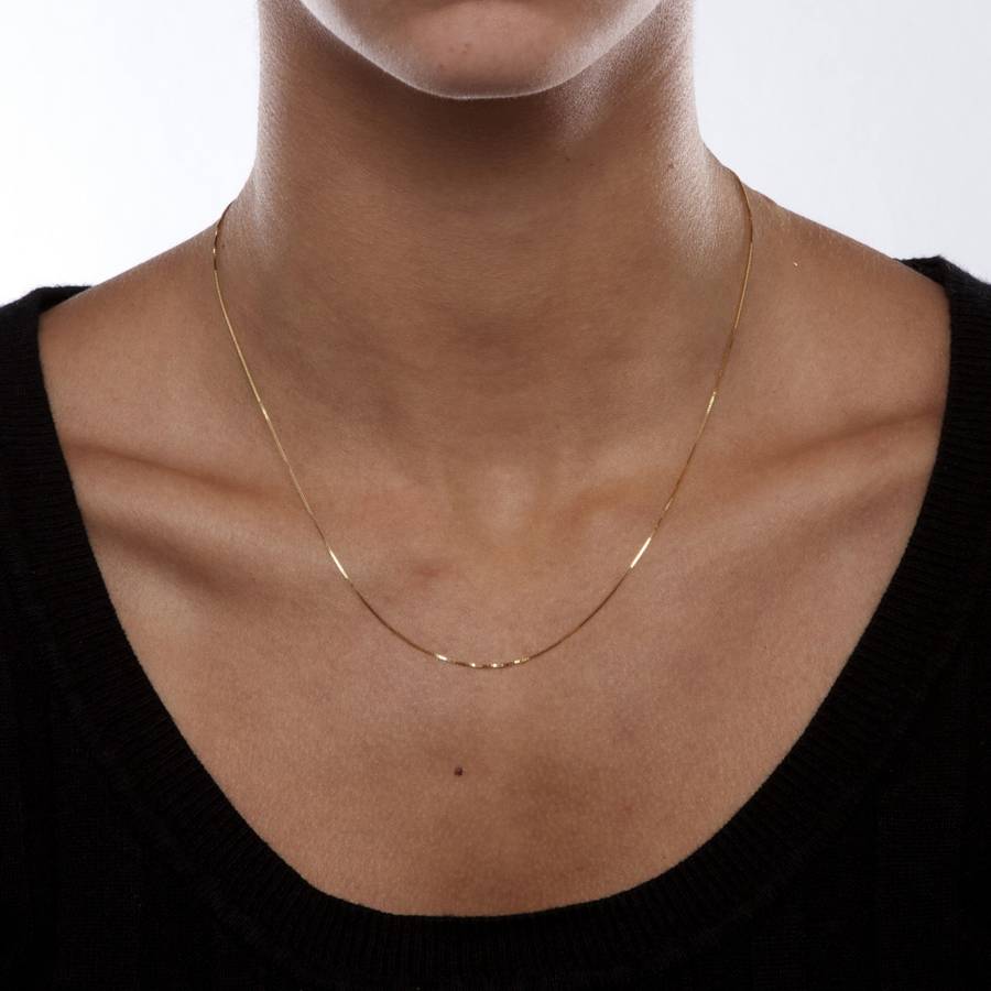 18kt Gold Filled 60cm Box Chain