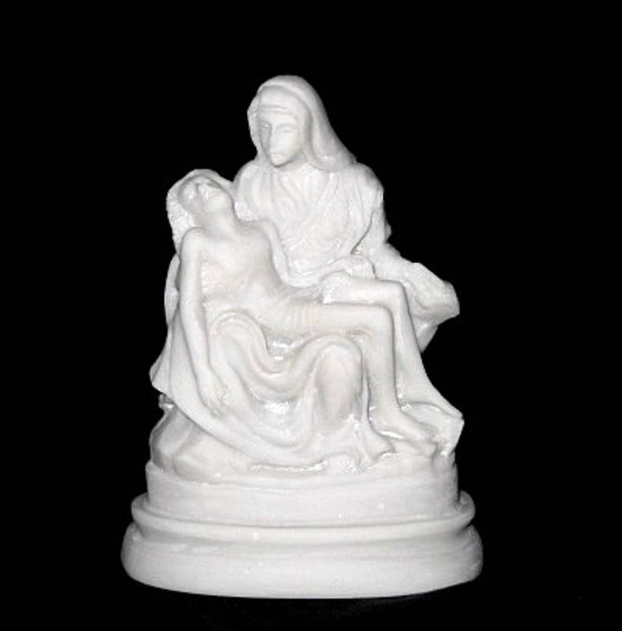 11cm Michelangelo's Pieta - Miniature marble statue