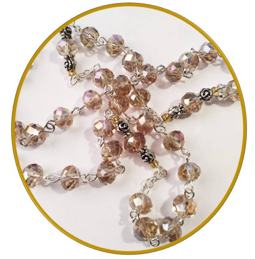 Chaplet of Unity - Golden Austrian Crystal Glass