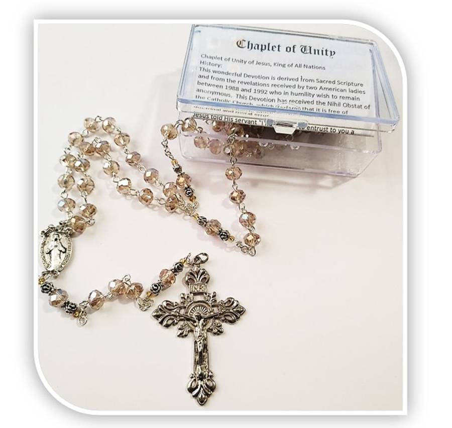Chaplet of Unity - Golden Austrian Crystal Glass