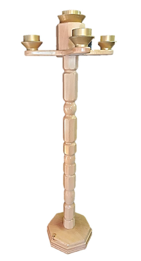 1.5meter Solid Beechwood Advent / Paschal candle stand