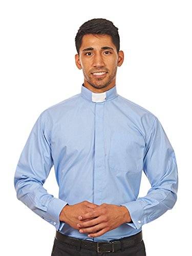 Clerical Cotton Shirt - Includes Slip in Clerical Collar