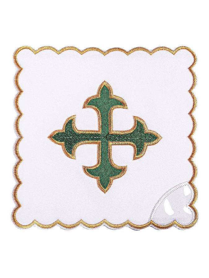 Haftina House Altar Linen Set - Fleur de Lis Cross
