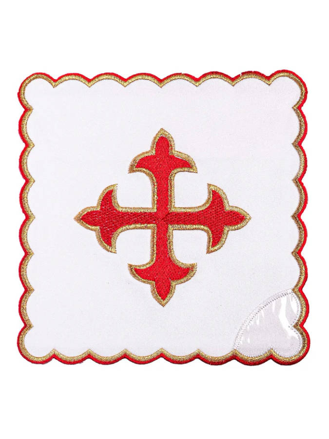 Haftina House Altar Linen Set - Fleur de Lis Cross