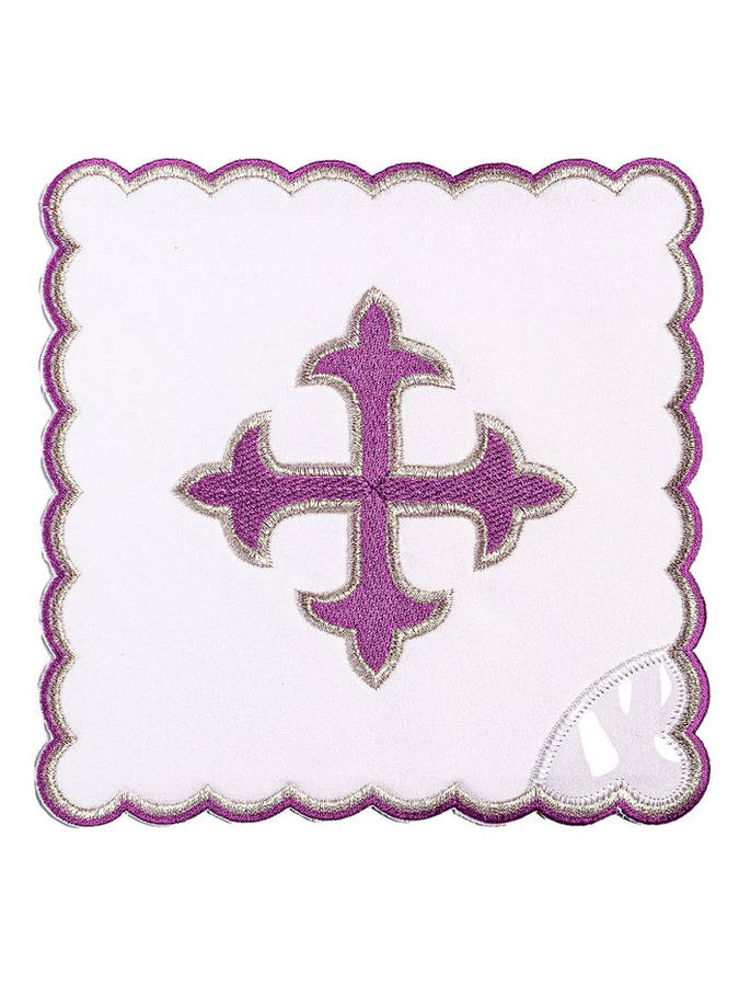 Haftina House Altar Linen Set - Fleur de Lis Cross