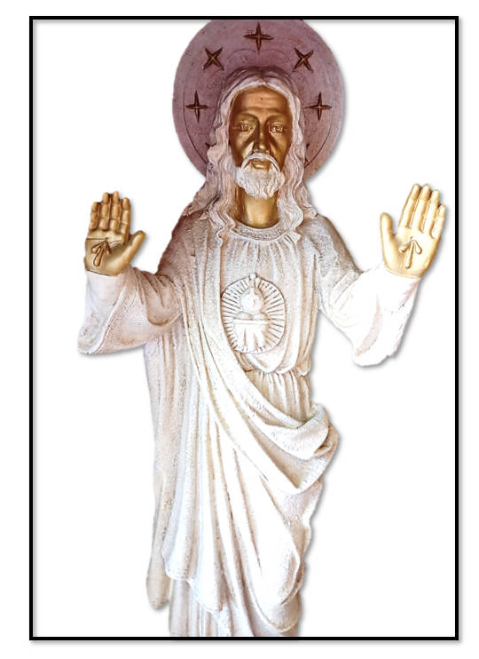 83cm Grotto of Sacred Heart of Jesus with lights