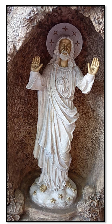 83cm Grotto of Sacred Heart of Jesus with lights