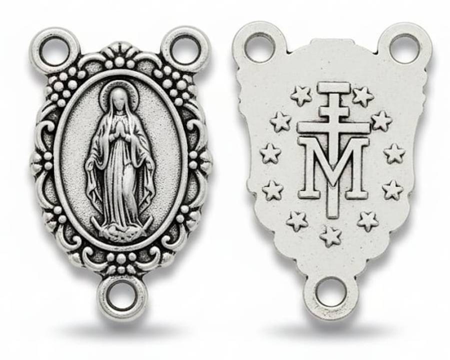 Miraculous Medal Ornate Centre - 2.5cm