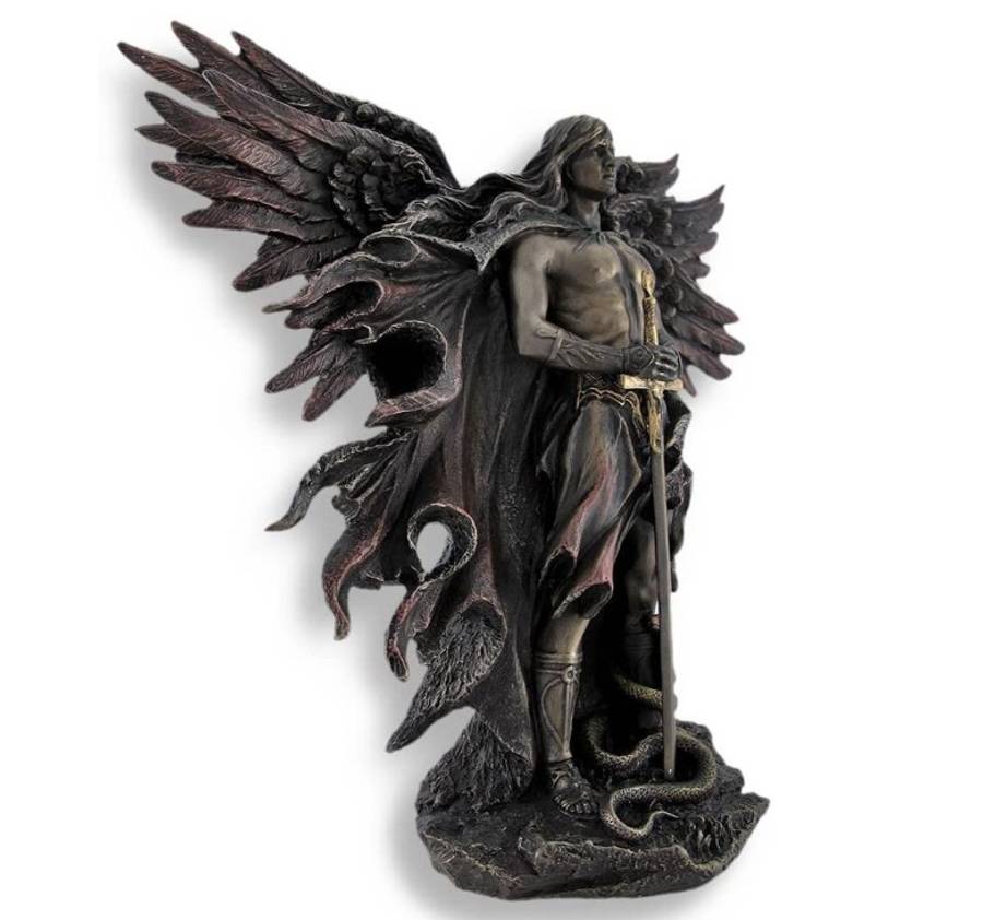Seraphim Bronze Angel - 6 Wing Angel 26cm Tall