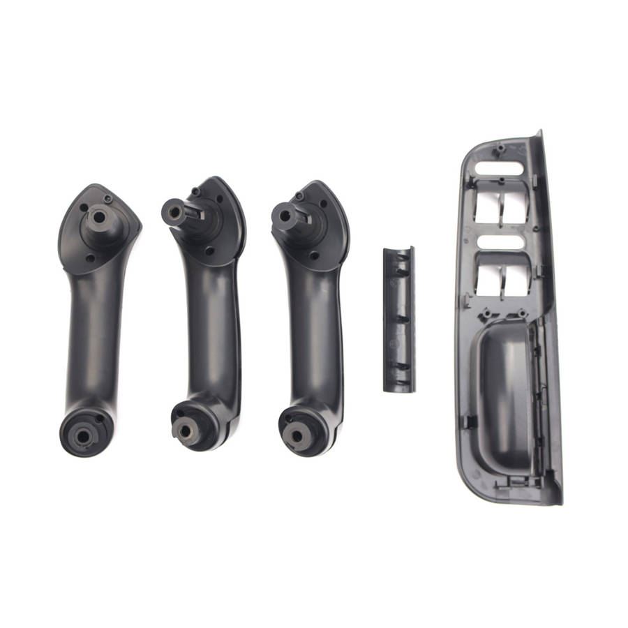 5PCS Black Inner Door Handle Handle Inner Armrest+Base for Golf MK4 Interior Handle
