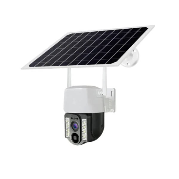 Solar Wifi Pan Tilt camera, 8K with night vision - Motion detection - 2 way audio