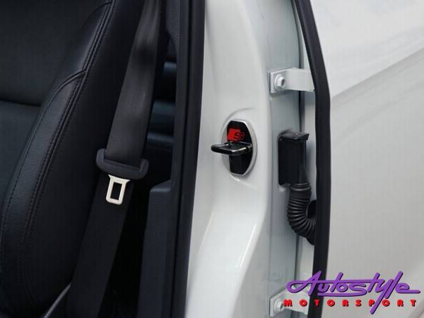 Chrome Door Lock Protective Covers (Opel)