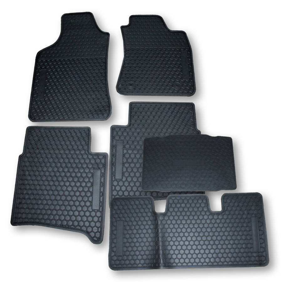 Toyota Fortuner 2012-2015 Rubber Floormats (6pc set)