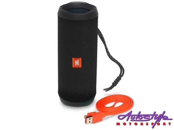 JBL FLIP 4 Black Portable Waterproof Bluetooth Speaker - JBL Car Audio