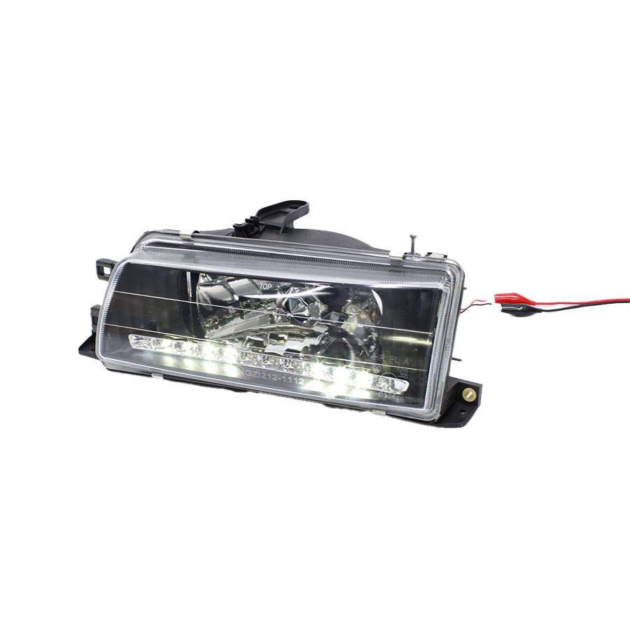 Toyota E8E9 Twincam Neon DRL Headlights with Smoke Finish (Pair)