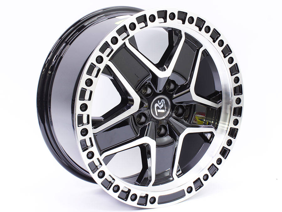 18" Flawless EWT10610 5/120 Gloss Black &amp; silver Alloy Wheels