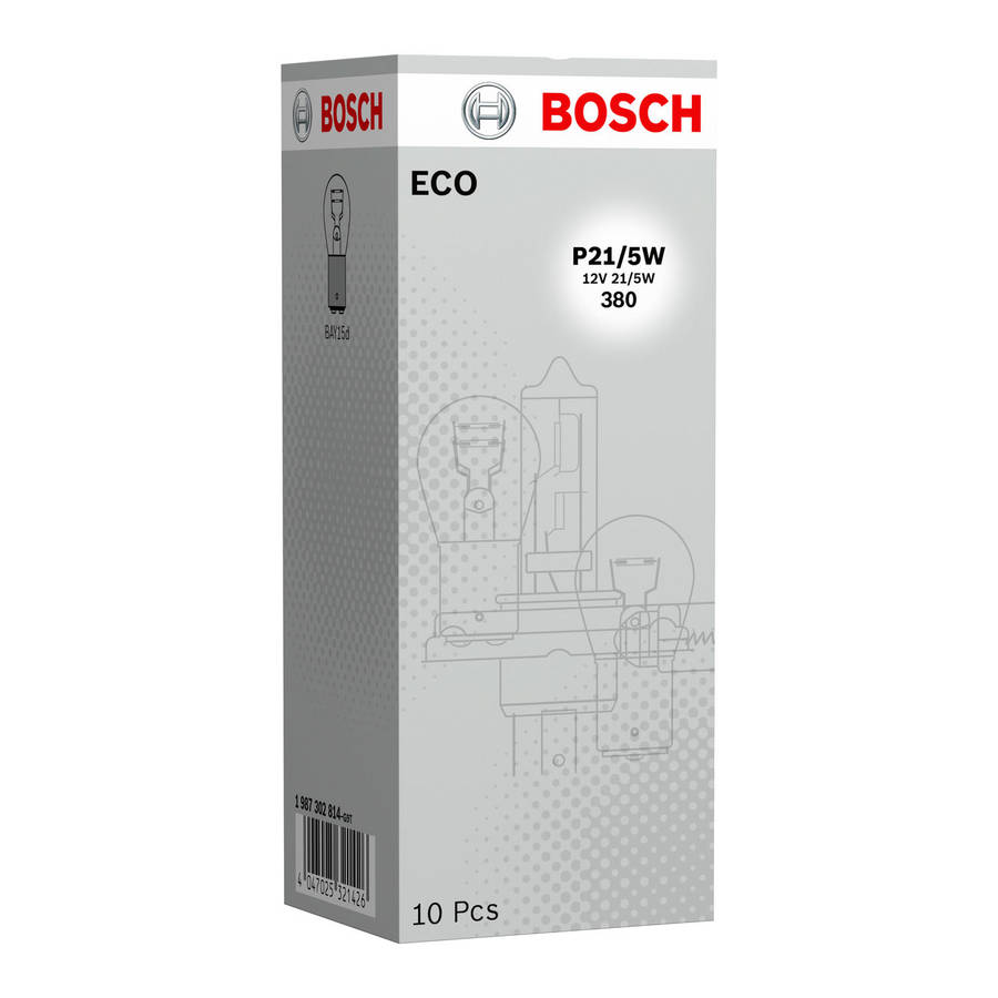 Bosch Headlight Bulb Eco Automotive Bulb P21/5W 12V 21/5Watt