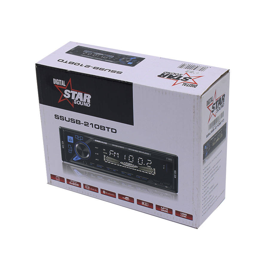 STARSOUND SSUSB-210BTD Media Player with Bluetooth & USB