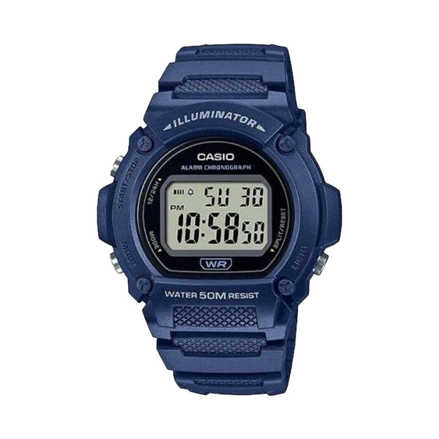 Casio W-219H-2AVDF Blue &amp; BLack Digital Wristwatch