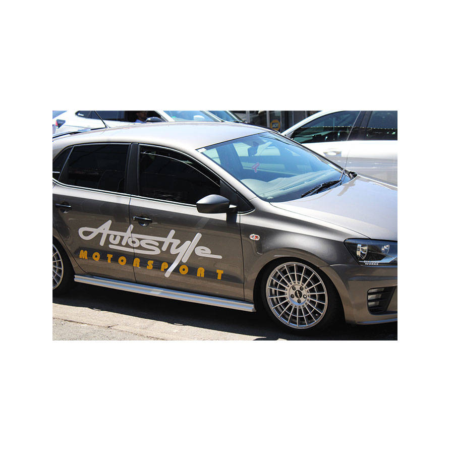 VW Polo 6R G-Design Silver Side Skirts (pair)