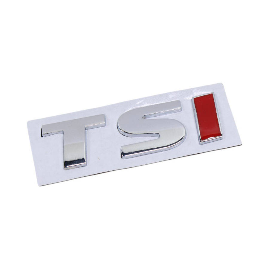 TSi Chrome &amp; Red Adhesive Badge