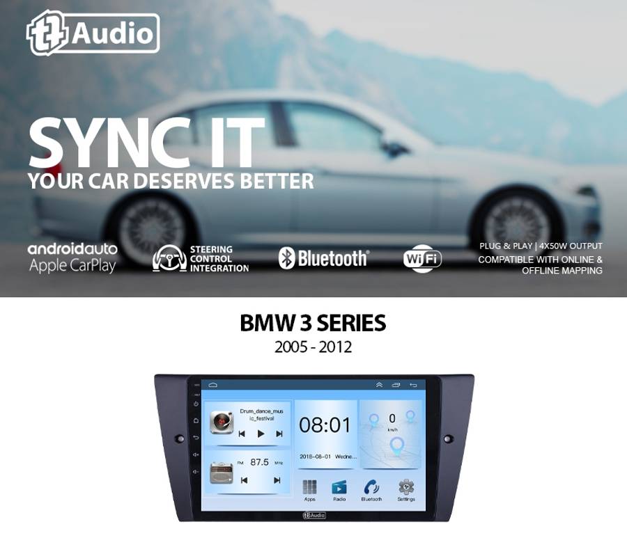 TT Audio 9" replacement radio BMW E90 (Eco)