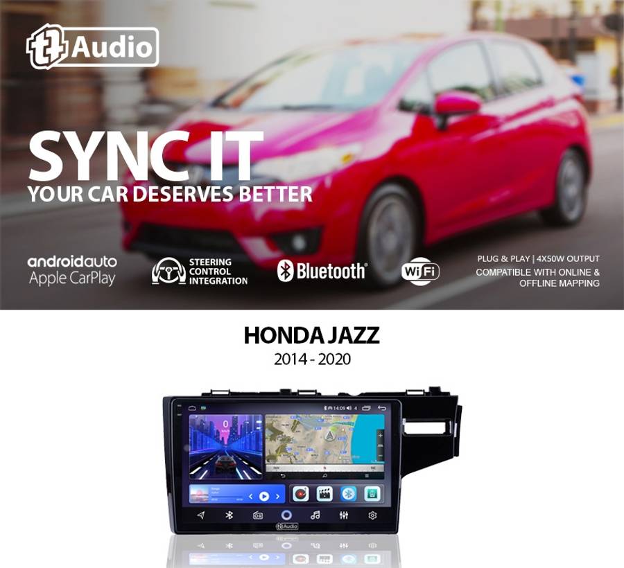 TT Audio 9" replacement radio for HONDA JAZZ/FIT (2014-2020) (2K SCREEN)