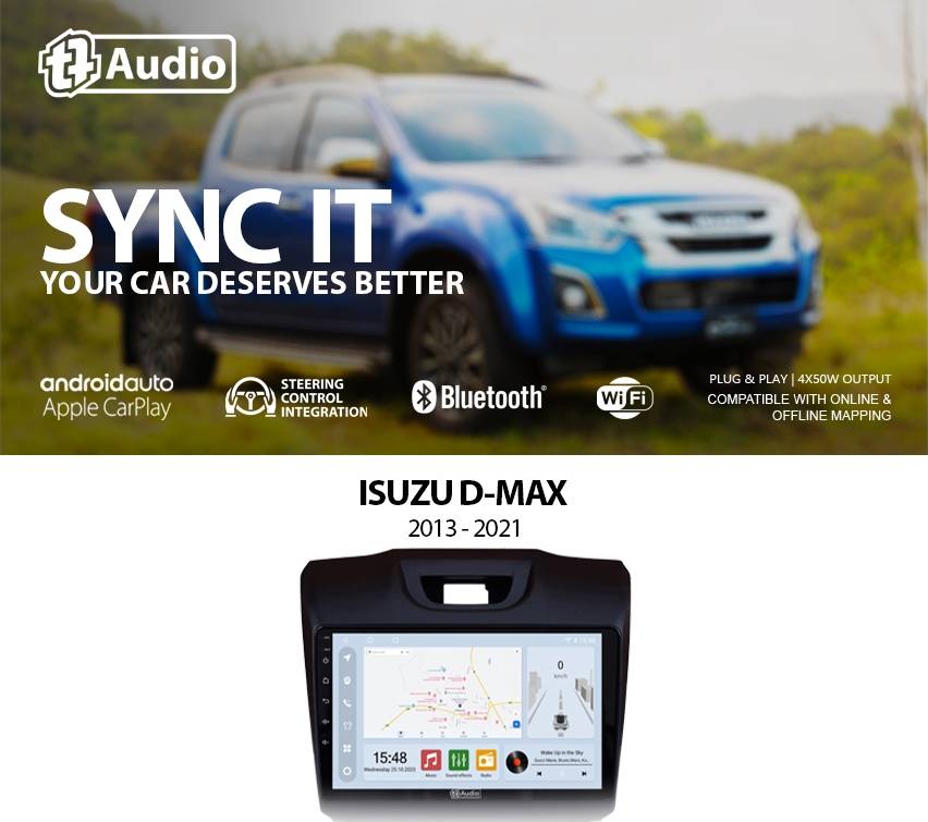 TT Audio 9" replacement radio for CHEVROLET TRAILBLAZER/ ISUZU D-Max 2015 - 2022 (CLASS D)