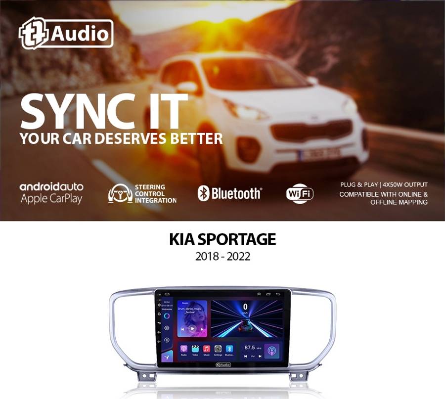 TT Audio 9" replacement radio for KIA Sportage 2018-2021 (MID SPEC)