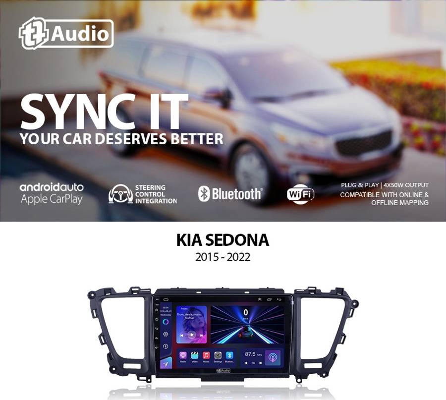 TT Audio 9" replacement radio for KIA Sedona 2015-2021 (MID SPEC)