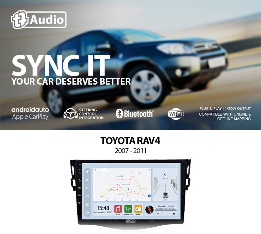 TT Audio 9" replacement radio for TOYOTA RAV4 2007-2013 (CLASS D)